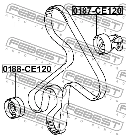 FeBest 0188CE120 PULLEY TENSIONER