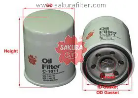 SAKURA C1011 OIL FILTER (SPIN-ON)