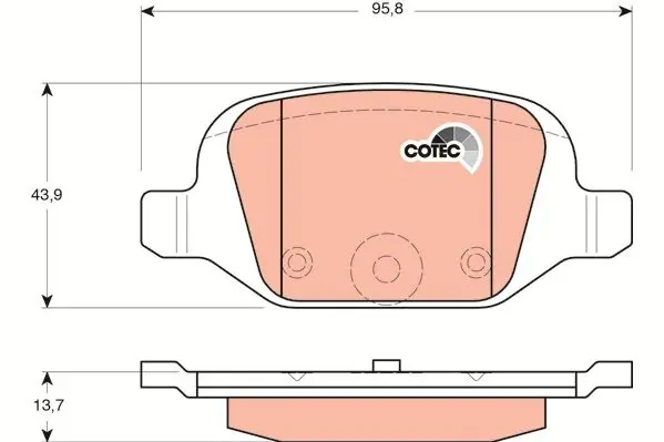 TRW GDB1384 BRAKE PADS
