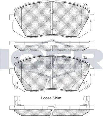 ICER 181826 BRAKE PADS