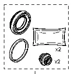 RENAULT 77 01 208 269 CALLIPER SEAL KIT (MINOR)