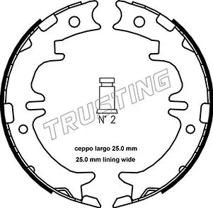 TRUSTING 115.311 BRAKE SHOE