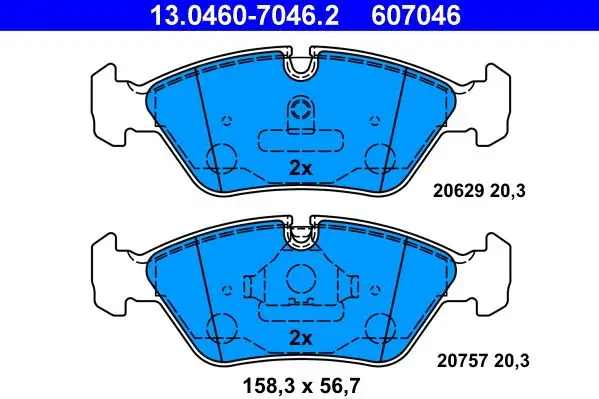 ATE 13.0460-7046.2 BRAKE PADS