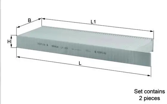 MAHLE/KNECHT LA 428/S CABIN FILTER