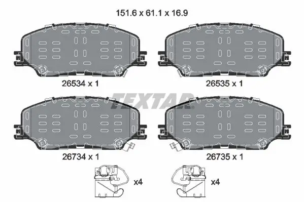 TEXTAR 2653401 BRAKE PADS
