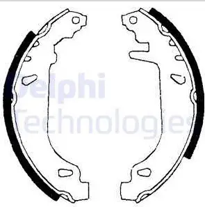 DELPHI LS1681 BRAKE SHOE
