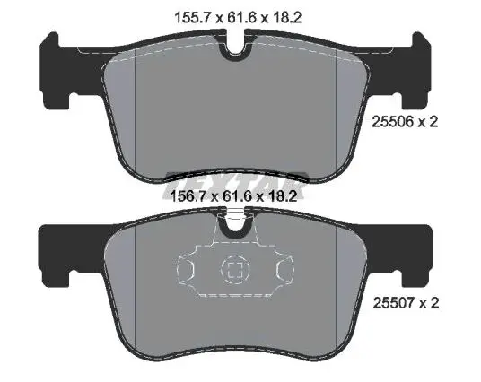 TEXTAR 2550601 BRAKE PADS
