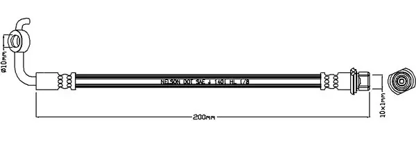 SB BH21570R BRAKE HOSE