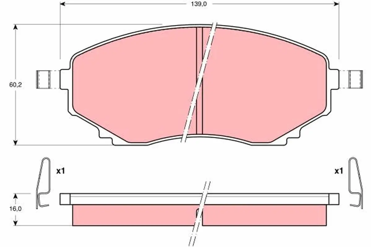 TRW GDB1177 BRAKE PADS
