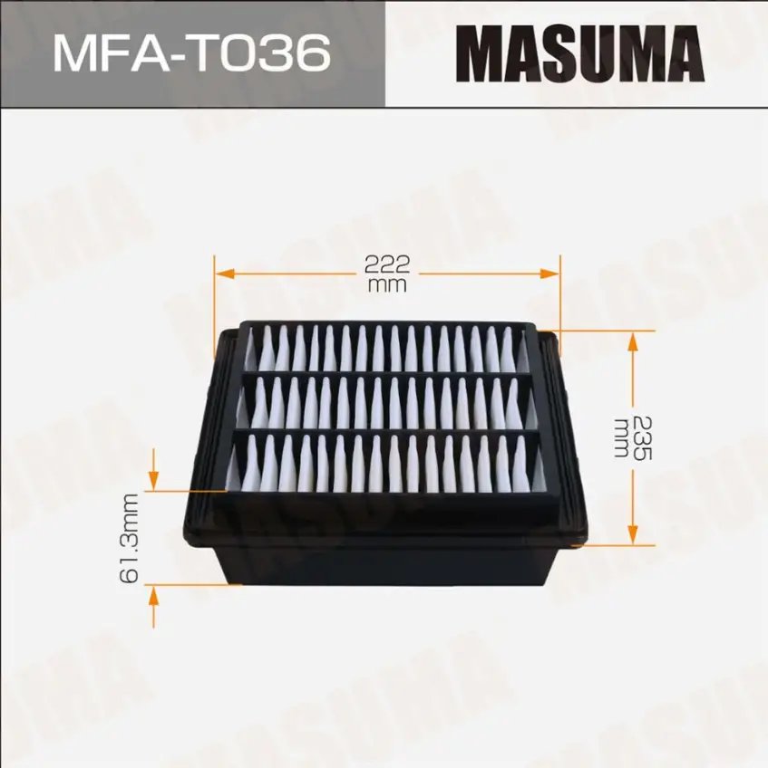 MASUMA MFA-T036 AIR FILTER