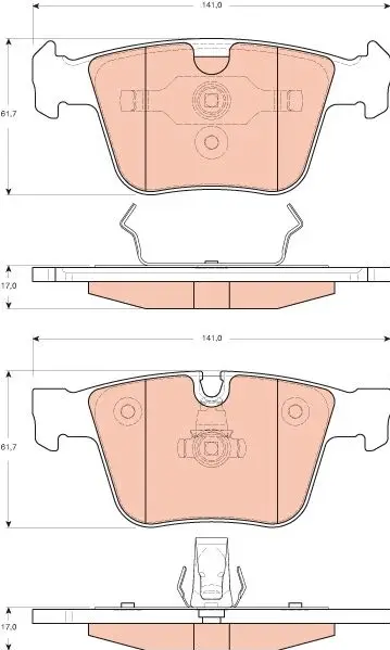 TRW GDB1675 BRAKE PADS