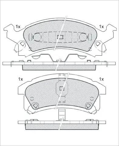 BUICK (GM) 12510050 BRAKE PADS