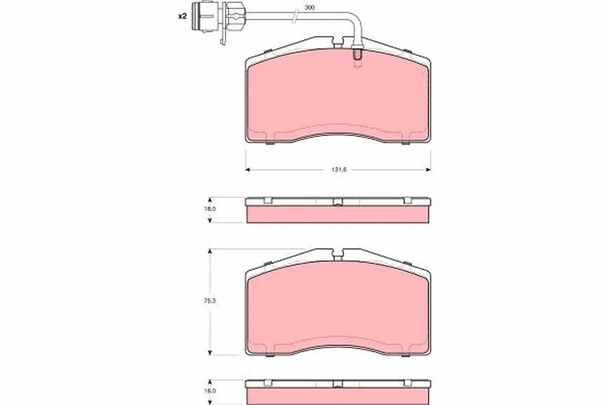 TRW GDB1506 BRAKE PADS