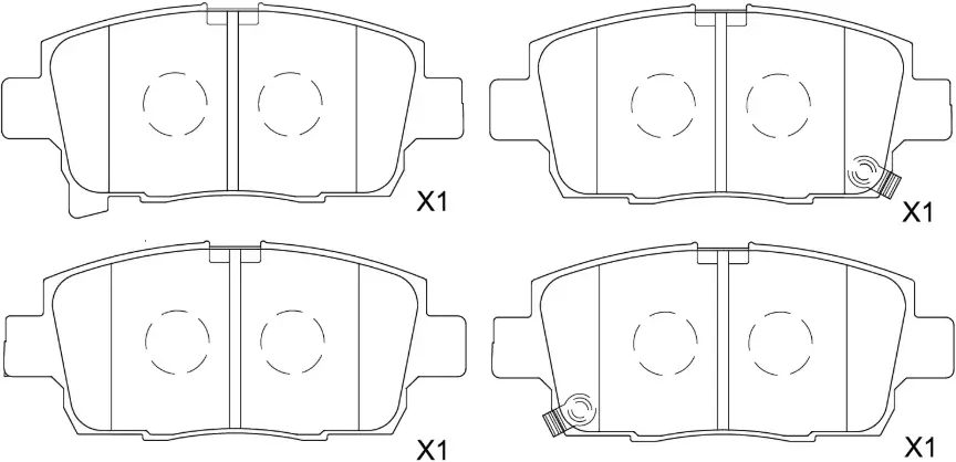 NiBK PN1540 BRAKE PADS
