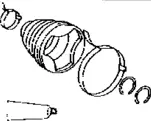TOYOTA 04438-42201 DRIVE SHAFT BOOT