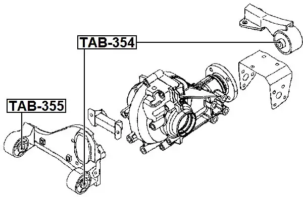 FeBest TAB-355 DIFFERENTIAL MOUNTING
