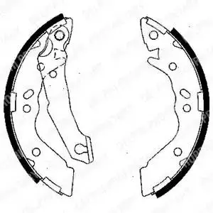 DELPHI LS1836 BRAKE SHOE