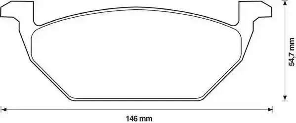 JURID 571985J BRAKE PADS