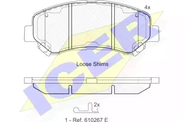ICER 181834 BRAKE PADS
