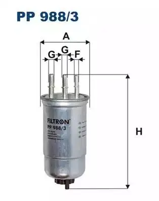 FILTRON PP 988/3 DIESEL FILTER (INJECTOR)