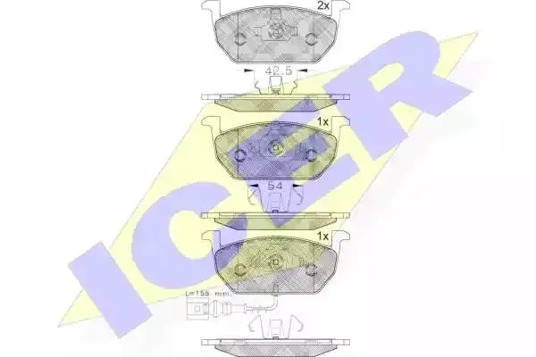 ICER 182189 BRAKE PADS