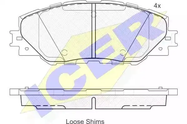 ICER 181762 BRAKE PADS