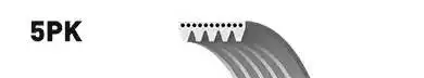 GATES 5PK1053 MULTIRIB BELT
