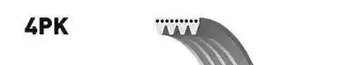 GATES 4PK738 MULTIRIB BELT