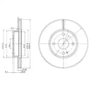 DELPHI BG3393 ROTOR DISC