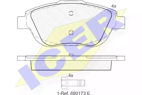 ICER 181925 BRAKE PADS
