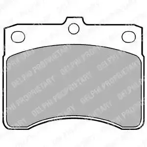 DELPHI LP578 BRAKE PADS