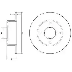 DELPHI BG2343 ROTOR DISC