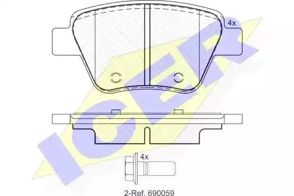 ICER 181967 BRAKE PADS