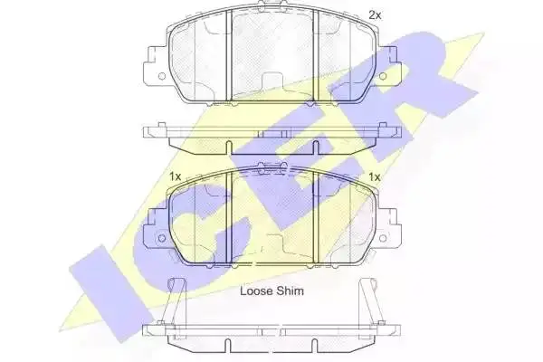 ICER 182153 BRAKE PADS