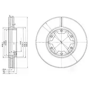 DELPHI BG3817 ROTOR DISC