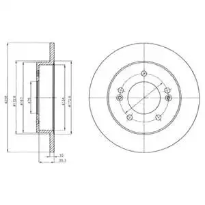 DELPHI BG4310 ROTOR DISC