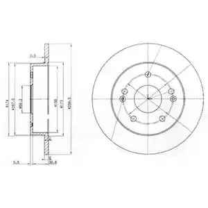 DELPHI BG3906 ROTOR DISC