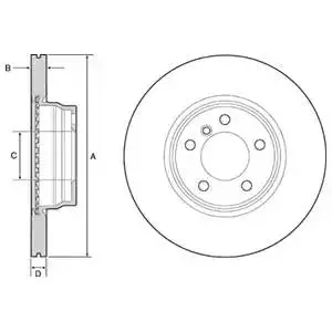 DELPHI BG4458C ROTOR DISC