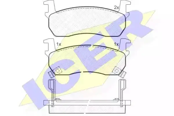 ICER 180530 BRAKE PADS