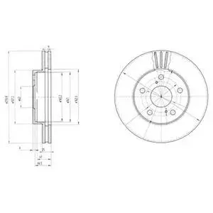DELPHI BG2906 ROTOR DISC