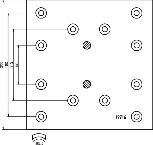 TEXTAR 1971601 BRAKE LINING