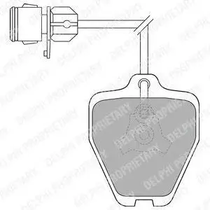DELPHI LP1463 BRAKE PADS