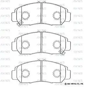 ADVICS C1N030 BRAKE PADS