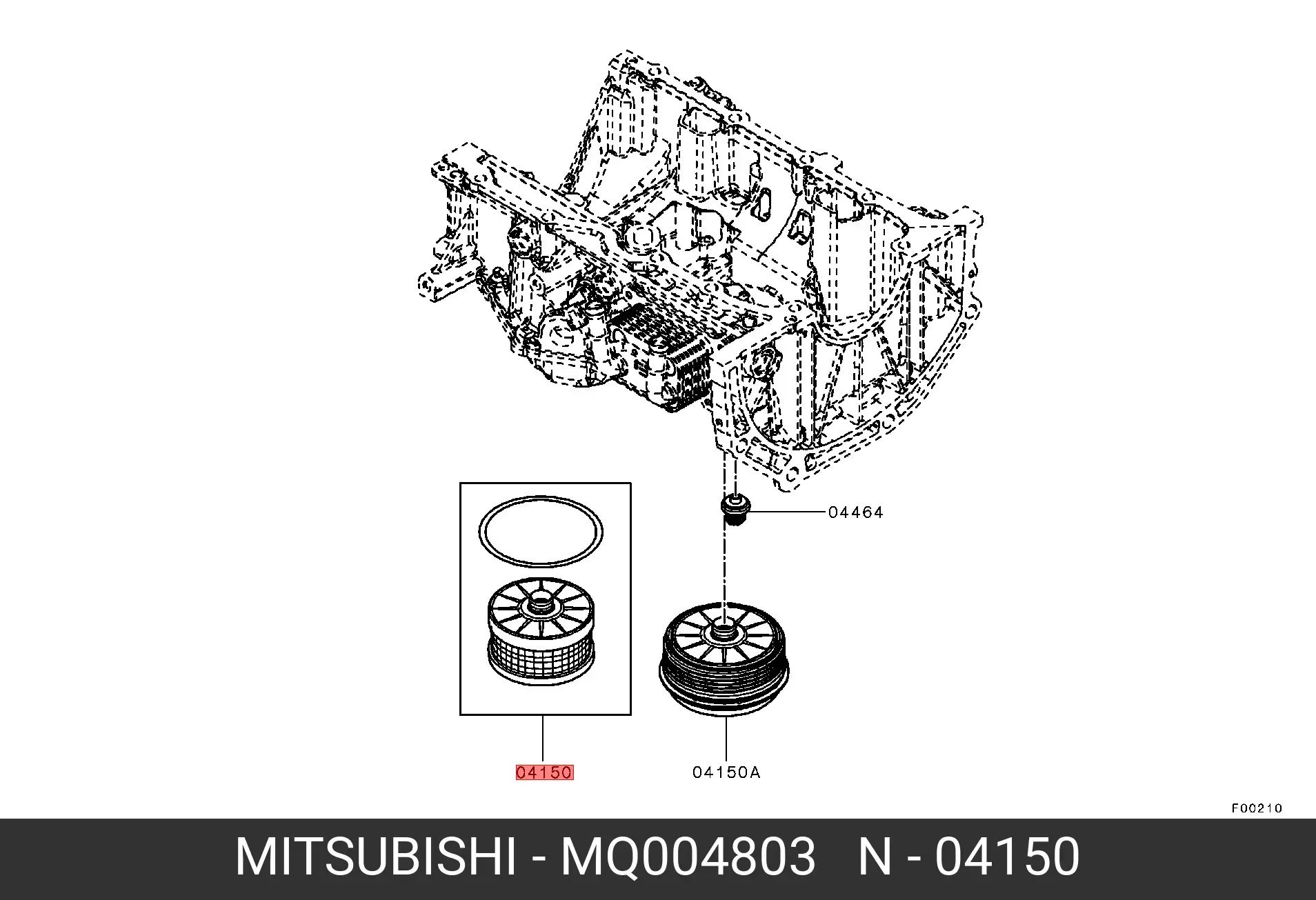 MITSUBISHI MQ004803 OIL FILTER (ELEMENT)