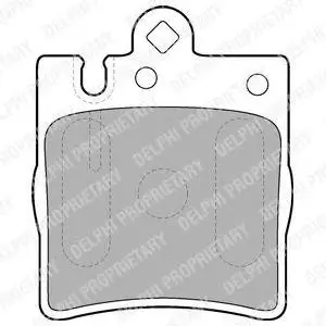 DELPHI LP1618 BRAKE PADS