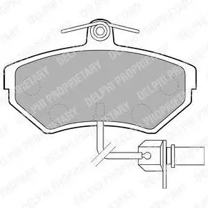 DELPHI LP1631 BRAKE PADS