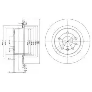 DELPHI BG2986 ROTOR DISC