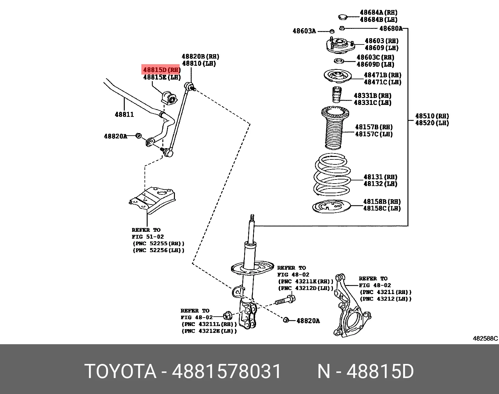 TOYOTA 48815-78031 48815-78031