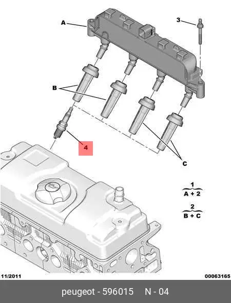 PEUGEOT 5960.15 SPARK PLUG