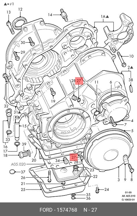 FORD 1574768 OIL DRAIN PLUG GASKET